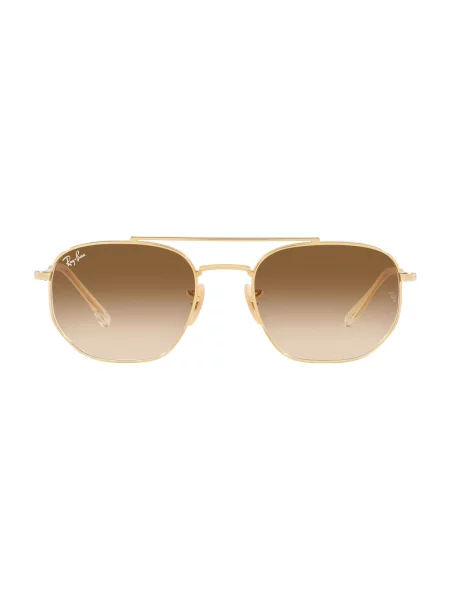 Ray-Ban Slnečné okuliare 57 svetlohnedá / zlatá hnedá