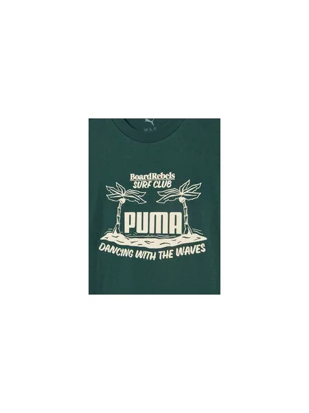Puma Marškinėliai Graphic žalia