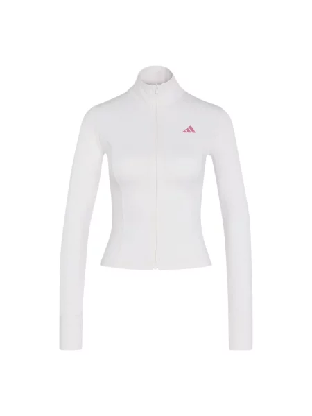 Sweatshirt adidas Studio Zip Through Jacket Chalk White L alb