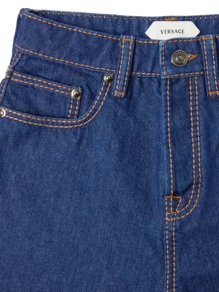 Blugi drepți Versace albastru
