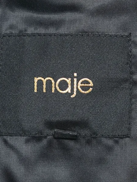 Geacă Maje din tweed negru