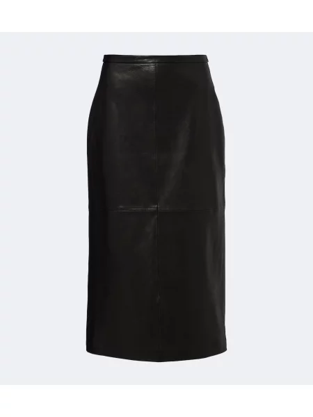 Fustă din piele Nour Hammour negru
