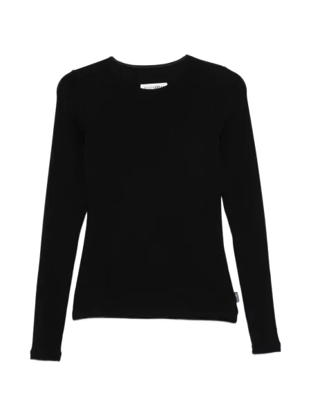 Lung top Mm6 Maison Margiela tricotate negru