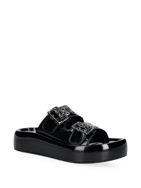 Sandale Buffalo cu cataramă negru
