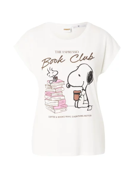 Hailys Tricou maro / roșu / negru / murdar alb