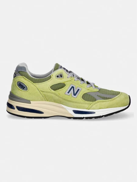 Sneakersy New Balance zamszowe zielone