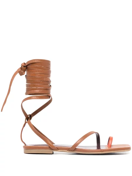 Sandale Staud din piele maro