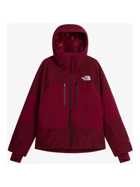 Kurtka z kapturem The North Face Powstar bordowy XS czerwony