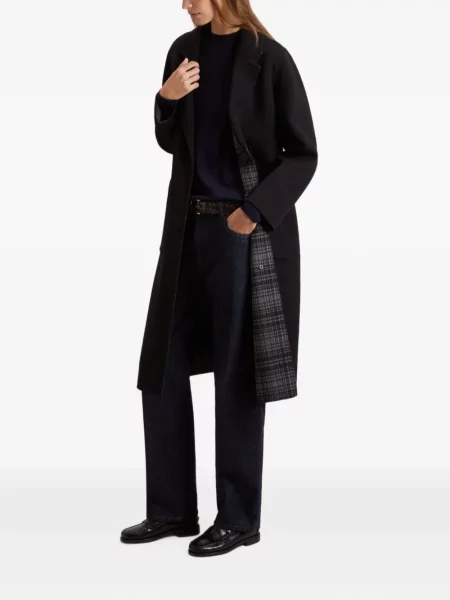 Palton Woolrich de lână negru
