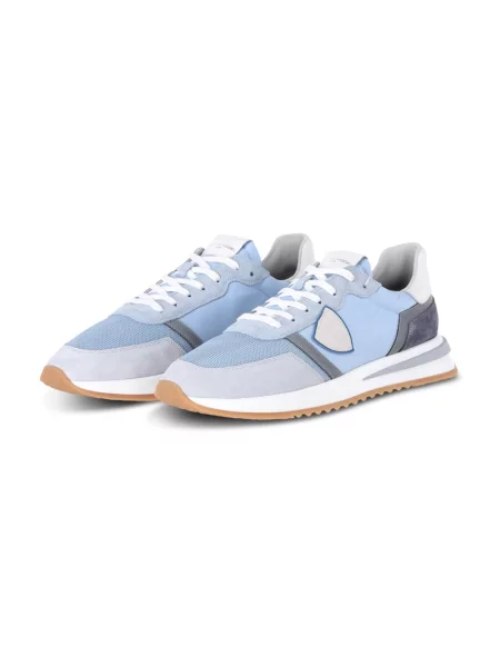 Buty do biegania Philippe Model skórzane do biegania niebieskie