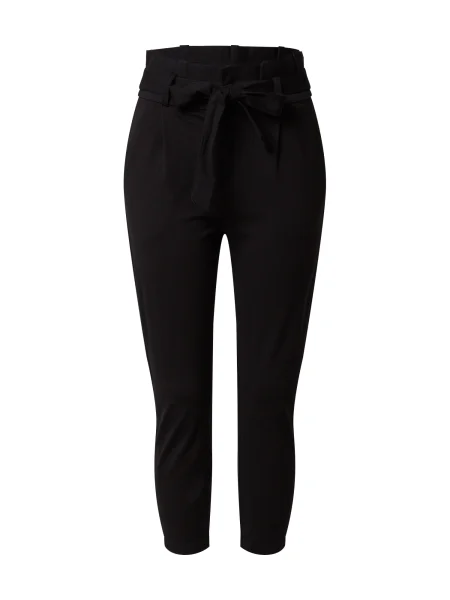 Vero Moda Petite Pantaloni cutați VMEVA HR LOOSE PAPERBAG PANT PETITE' negru