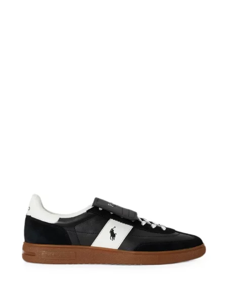 Τένις sneakers Polo Ralph Lauren με αυτόγραφο tweed μαύρο