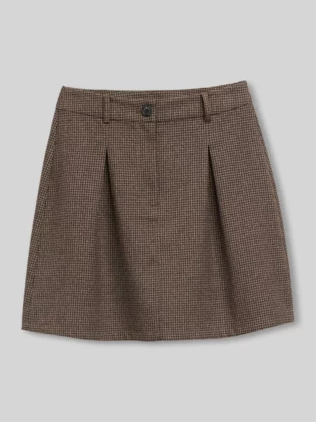 Spódnica mini z mieszanki z zakładką Tom Tailor Denim