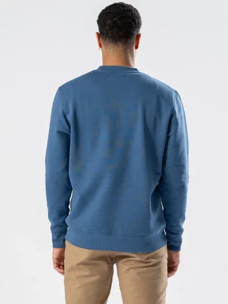 TEESHOPPEN Pulover Sweatshirt Crewneck albastru