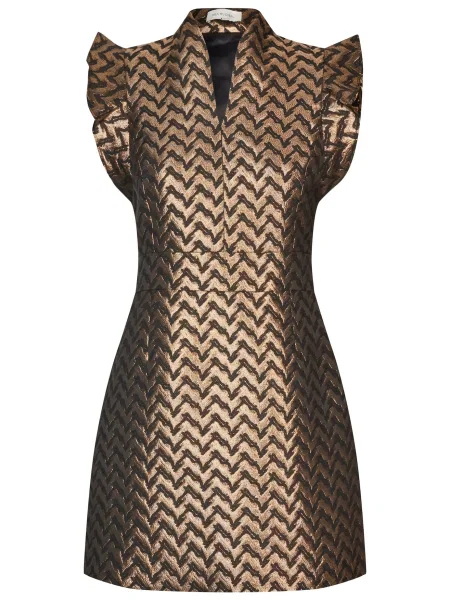 Dea Kudibal Rochie de cocktail Dittadea maro închis auriu