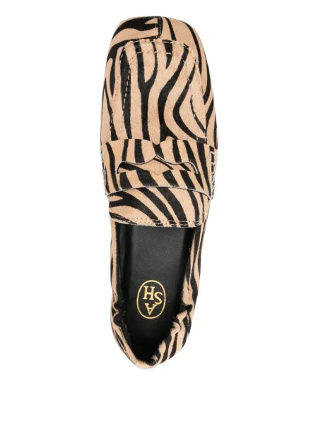 Pantofi loafer Ash cu imagine cu model zebră maro