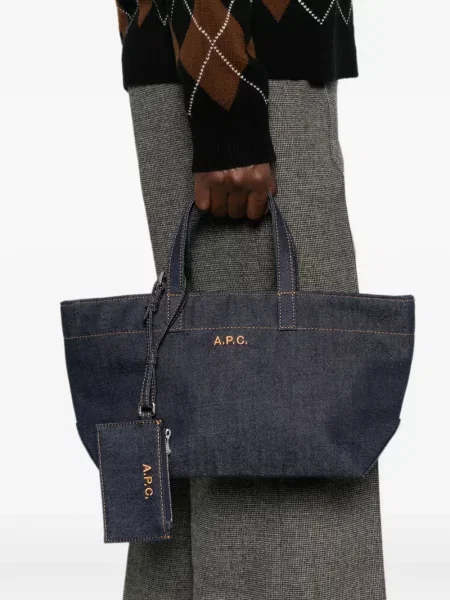 Geantă shopper A.p.c. albastru
