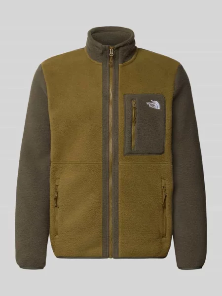 Kurtka The North Face ze stójką polarowa zielona