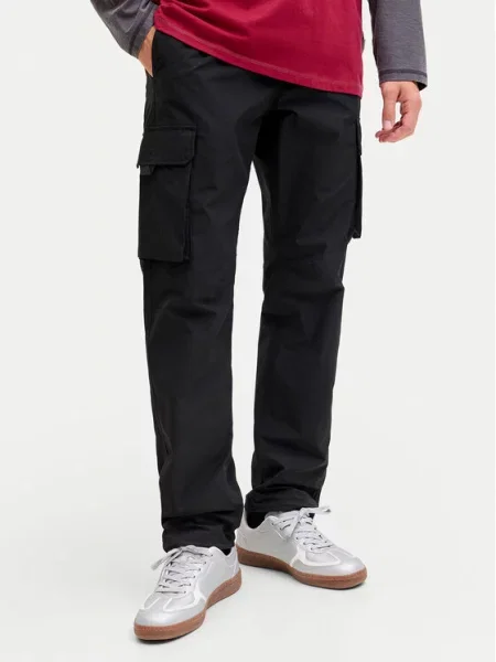 Jack & Jones Παντελόνι φόρμας Kane Ivan μαύρο