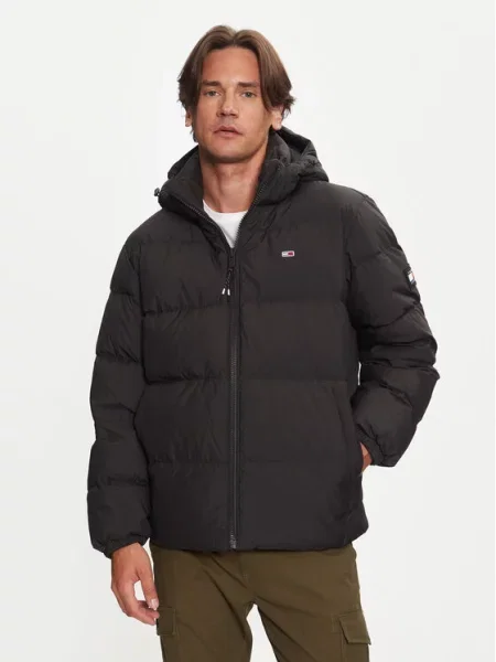 Tommy Jeans Přechodná bunda Essential modrá / červená / černá bílá
