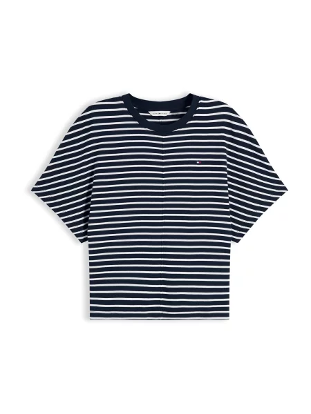 TOMMY HILFIGER Tričko CODY námořnická modř bílá
