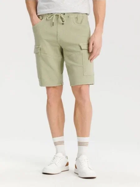 Sinsay Džínové kraťasy jogger zelená