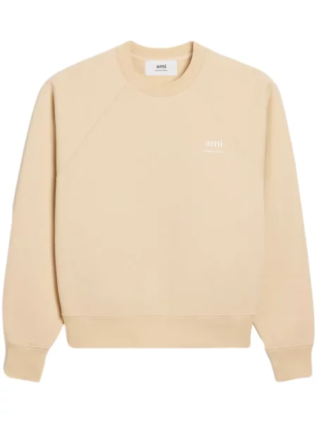 Dzianinowa bluza Ami Paris beżowa