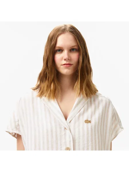 Рубашка Lacoste бежевая