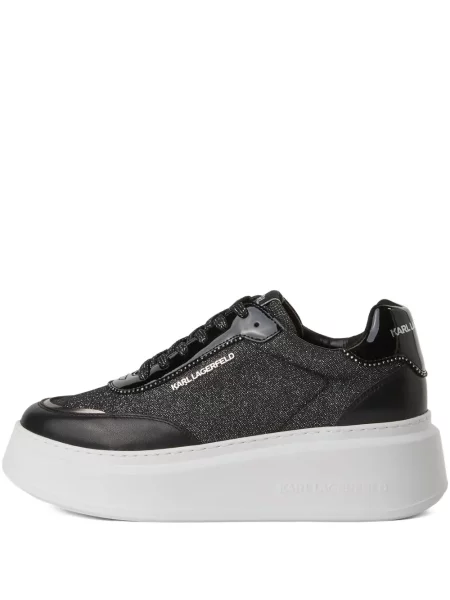 Sneakerși Karl Lagerfeld cu platformă negru