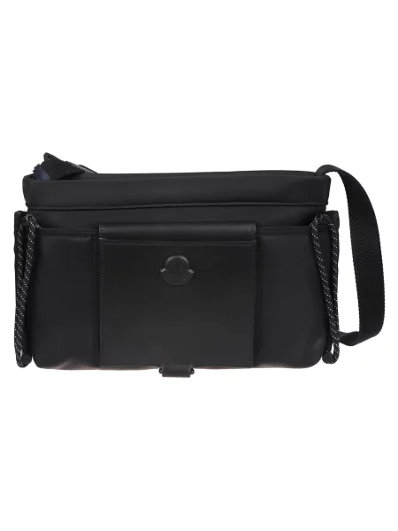 Torba crossbody Moncler skórzana czarna