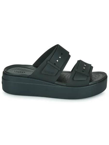 Natikače Crocs s punim potplatom sa kopčom crna