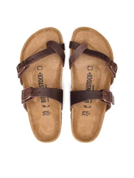 Birkenstock Šlepetės per pirštą Mayari ruda