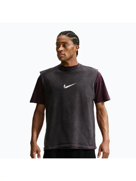 Férfi edző póló Nike Sleeveless T-Shirt black/white. Méret: XL fehér