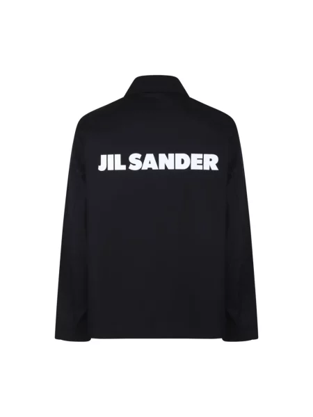 Kurtka koszulowa Jil Sander z długim rękawem czarna