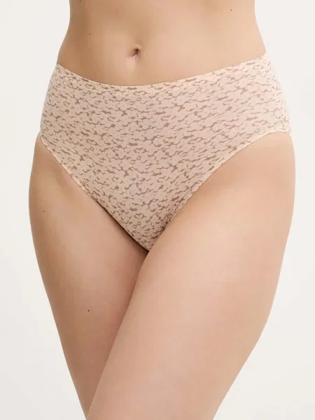 Chantelle Chiloți clasici cu talie înaltă Soft Stretch bej