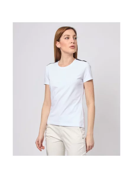 Emporio Armani Koszulki Kobieta XS koszulka z logo Urban Tape biały