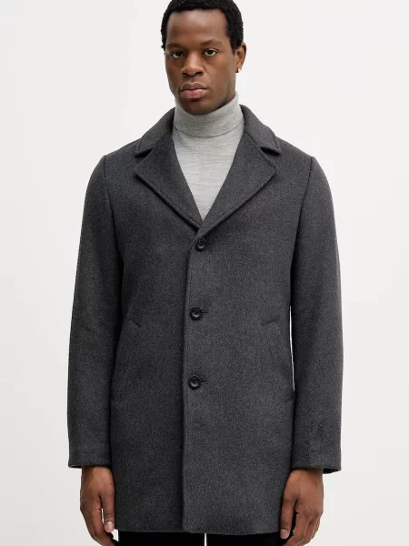 Palton Guess de lână gri