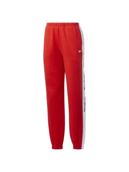 Spodnie dresowe Reebok Te Linear Logo Fl P czerwone