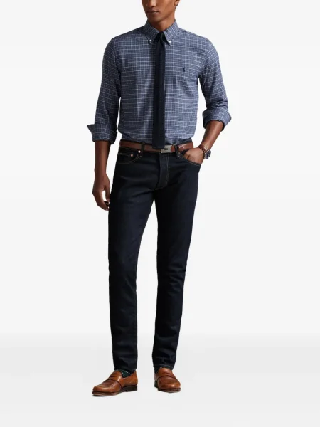 Μικρός κασκέτο Polo Ralph Lauren με χαμηλή μέση υφαίνω διαγωνίως πράσινο