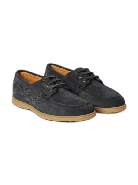 Półbuty Tod's zamszowe niebieskie