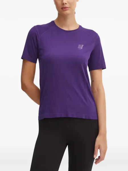 Tricou Compressport cu imagine violet