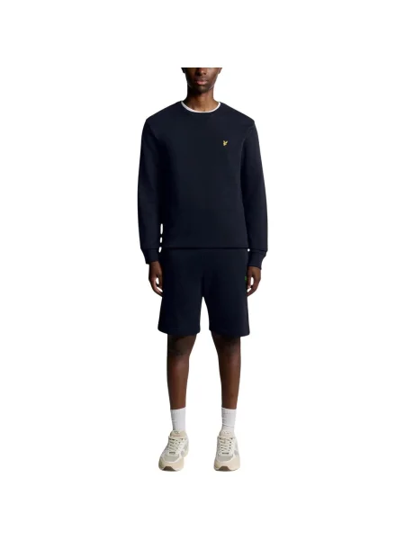 Kerek nyakú szvetter Lyle & Scott kék
