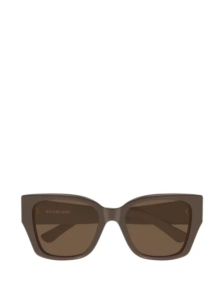 Ochelari de soare pătrați Balenciaga Eyewear cu autograf maro
