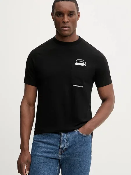 Kratka majica Karl Lagerfeld črna