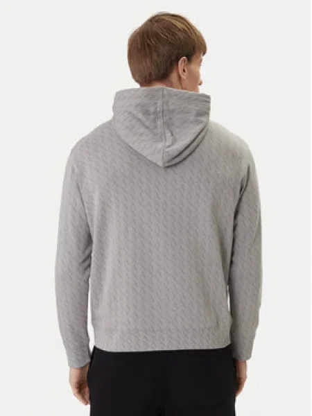 Armani Exchange dukserica za muškarce od pamuka siva