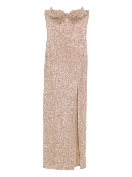 Maksi sukienka maxi Giuseppe Di Morabito z kryształkami garniturowa