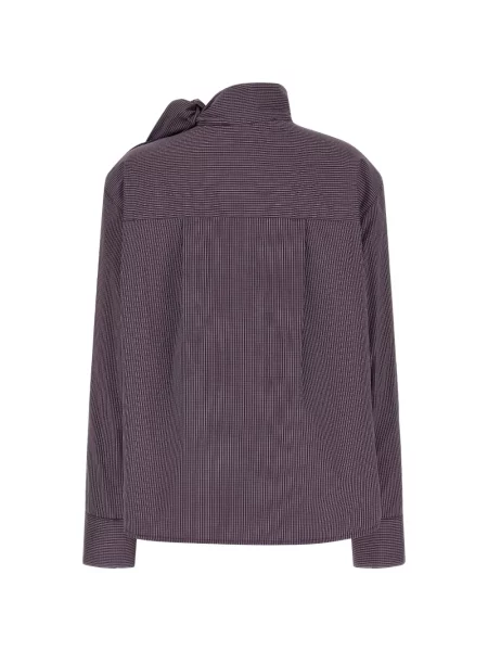 Bluză Tela în carouri violet