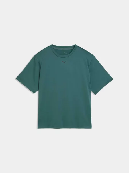Спортивна футболка PUMA Tad Essential Relaxed Tee комбінований верх зелений