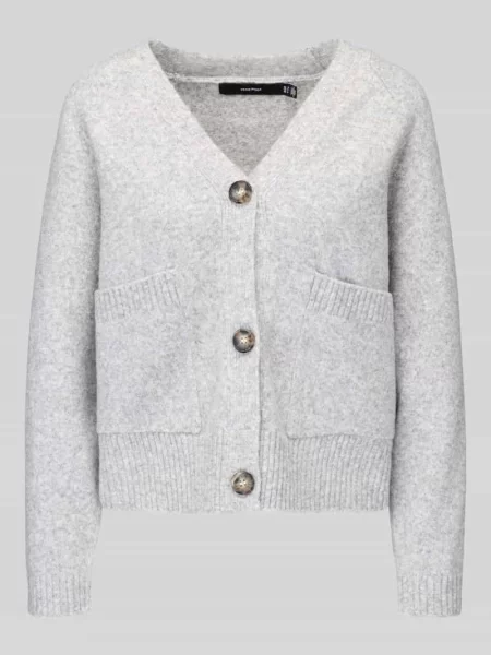 Kardigan rozpinany o kroju oversized z dodatkiem wełny model BOOM' Vero Moda