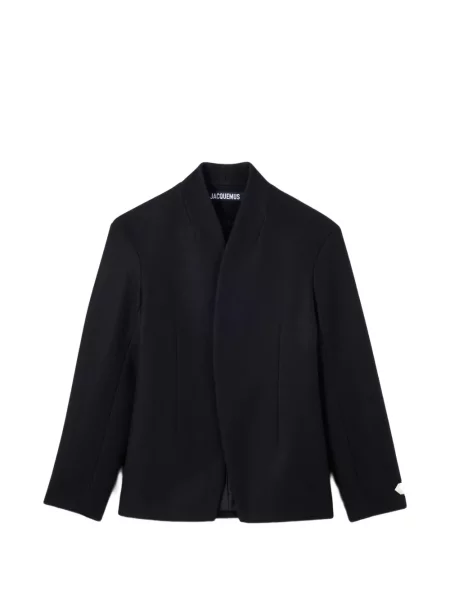 Gulerat geacă Jacquemus negru